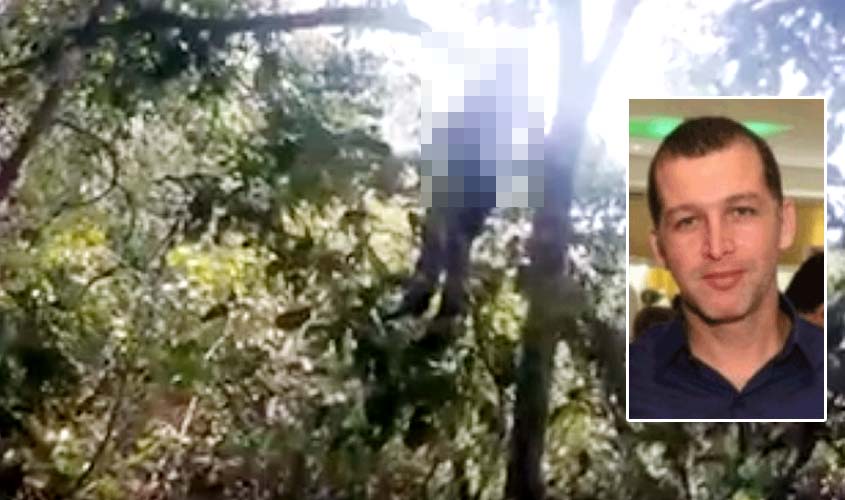Vídeo: acusado de matar esposa e enteado de 5 anos é encontrado enforcado em árvore na mata 