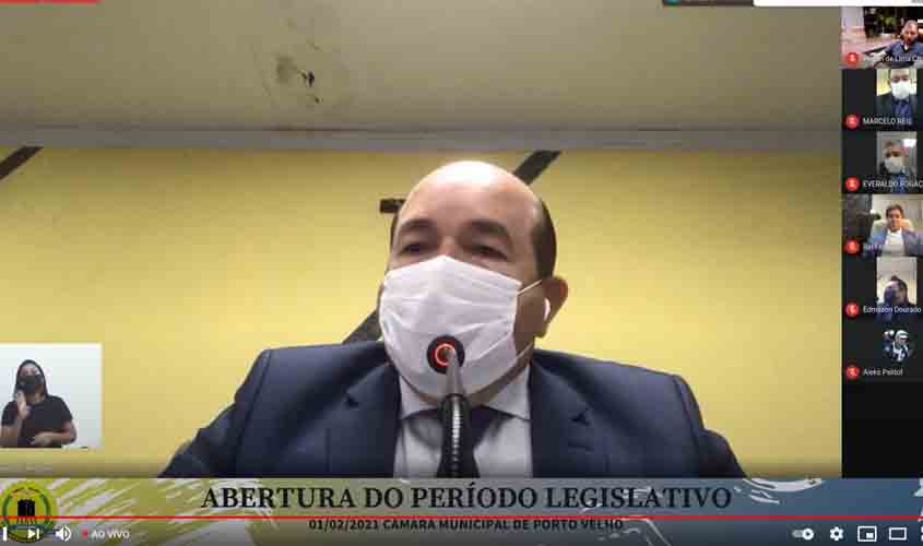 Abertura do período legislativo