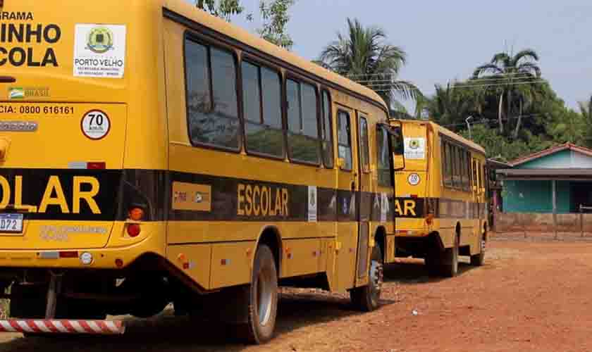 Transporte escolar municipal está pronto para atender alunos da zona rural de Porto Velho