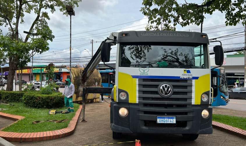 Praça Marechal Rondon recebe iluminação total em LED
