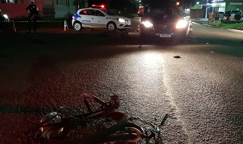 Ciclista morre após colisão frontal com automóvel em Porto Velho