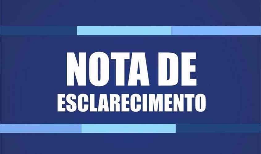 Nota de esclarecimento