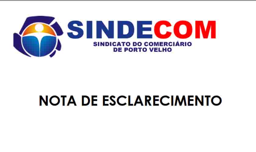 Nota do Sindecom - manifestação ilegítima ex-funcionários do Gonçalves 