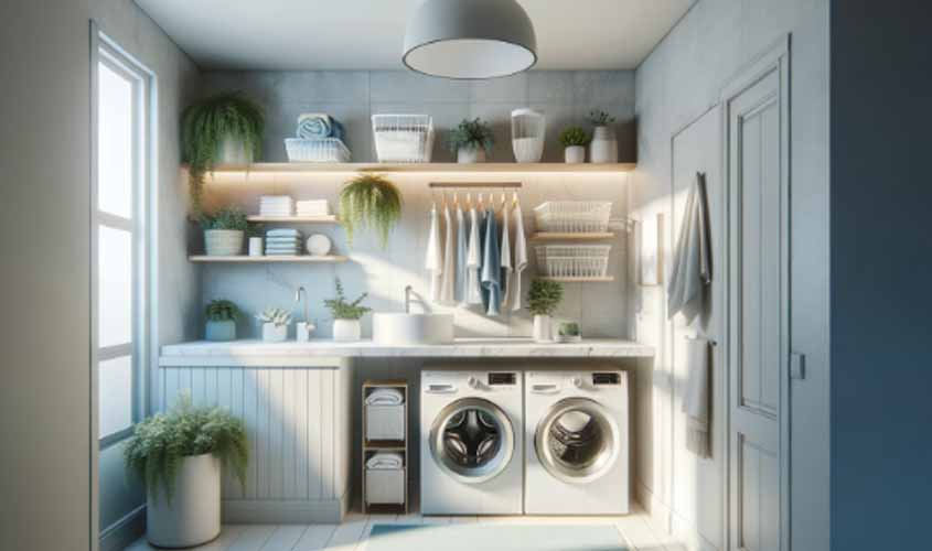 Como Decorar e Organizar uma Lavanderia Pequena?