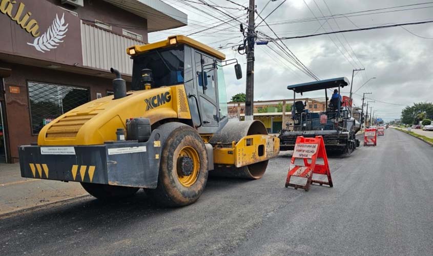 Obras de recapeamento avançam pela zona leste de Porto Velho