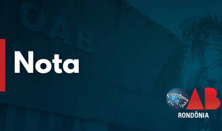 Nota sobre constrangimento de advogada no TJ/RO em razão da roupa que estava vestindo