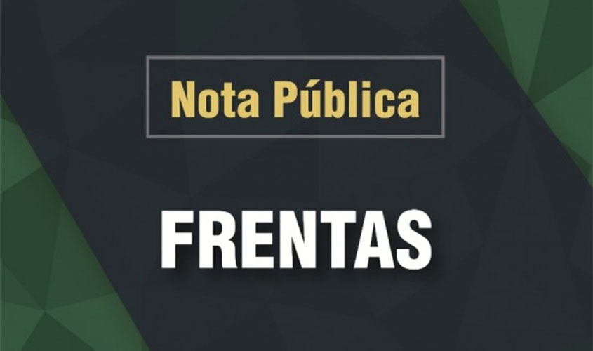 Nota pública da Frentas
