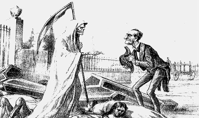 No Brasil Império, chegada de vírus mortal provocou negacionismo e crítica a quarentenas