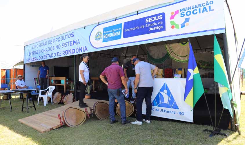 Sejus amplia parcerias para contratação de mão de obra reeducanda durante Rondônia Rural Show