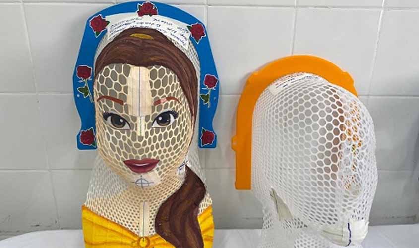 Máscaras personalizadas usadas em sessões de radioterapia infantil do InRad reduzem uso de sedativo em até 32%