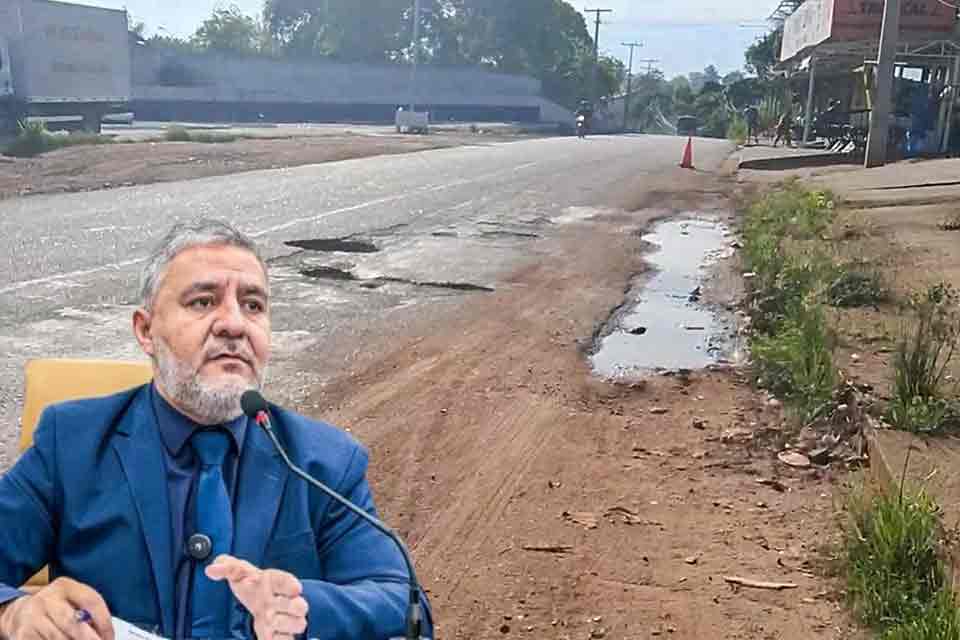 Vereador Fogaça pede Operação Tapa-Buracos na Estrada da Penal após reivindicação de moradores
