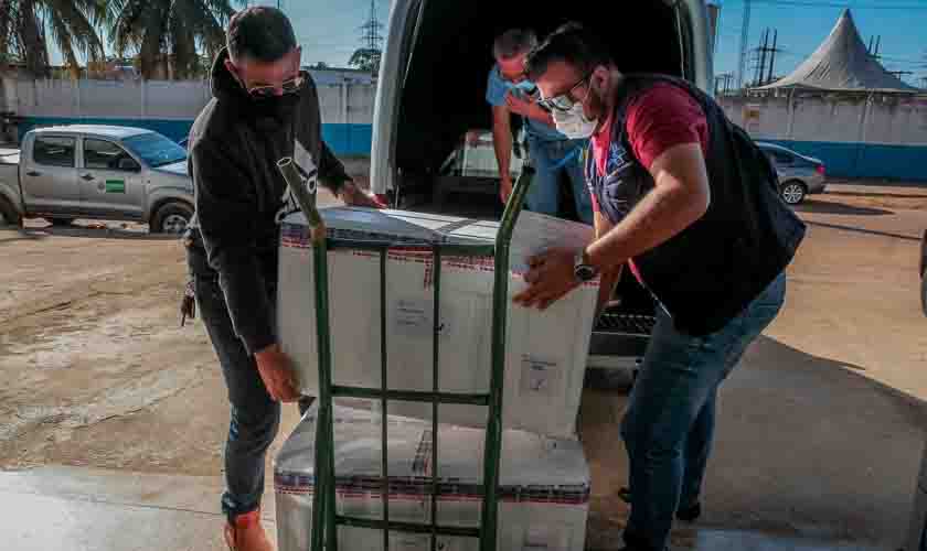 Rondônia recebe do Governo Federal mais 20 mil doses de vacina contra covid-19
