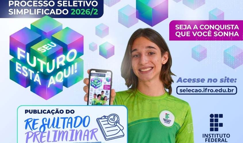Confira o resultado preliminar do IFRO