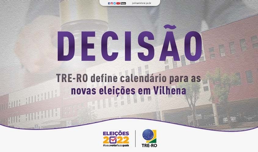 TRE-RO define calendário para as novas eleições