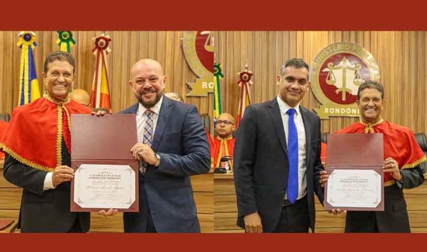 MPRO é homenageado em posse da nova diretoria da Academia de Letras Jurídicas de Rondônia