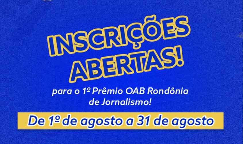 1º Prêmio OAB Rondônia de Jornalismo valoriza profissionais e estudantes da comunicação no estado