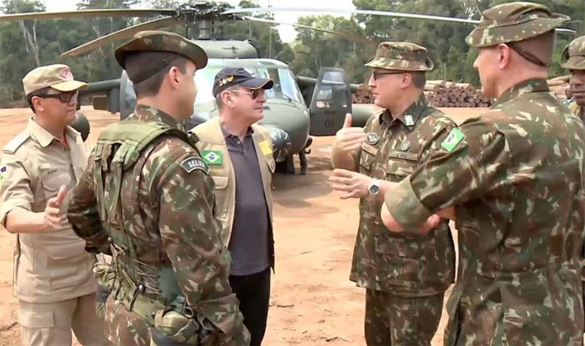 Combate a incêndios em Rondônia passou a contar com reforço de três helicópteros das Forças Armadas