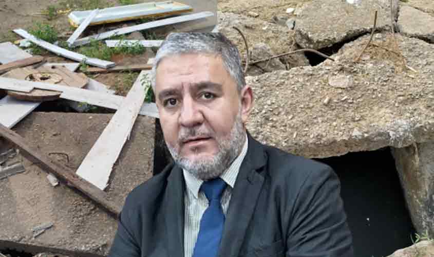 Vereador Fogaça solicita reparo urgente em tampa de bueiro danificada no bairro Areal