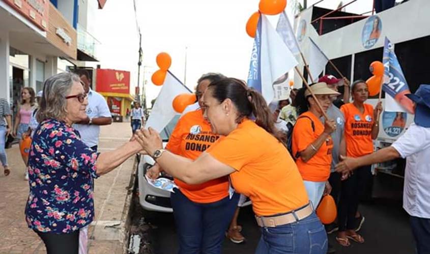 Rosangela Donadon coroa campanha com forte manifestação popular