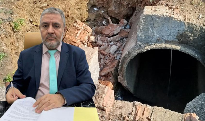 “Serviço inacabado agravou problema no Areal”, denuncia vereador Everaldo Fogaça