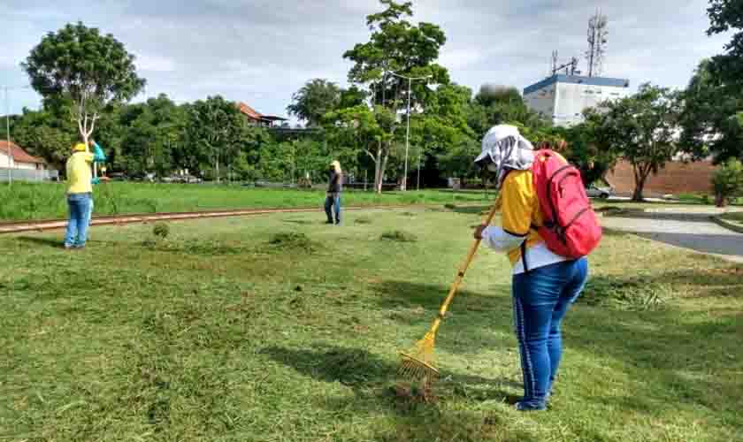 Complexo Madeira Mamoré recebe limpeza para ganhar decoração de Natal
