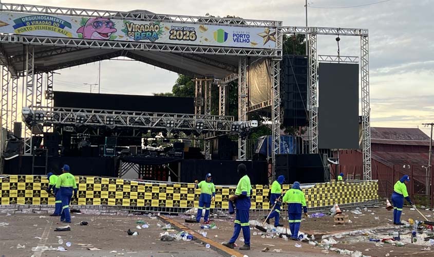 Prefeitura garante limpeza após o Viradão do Béra