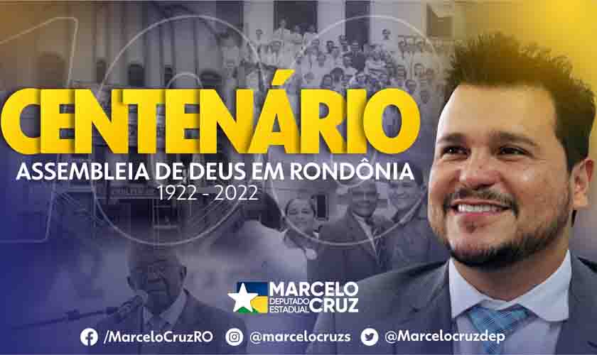 Deputado Marcelo Cruz, concede Medalha do Mérito Legislativo para Igreja Assembleia de Deus e Pastores, em comemoração ao centenário de instalação em Rondônia
