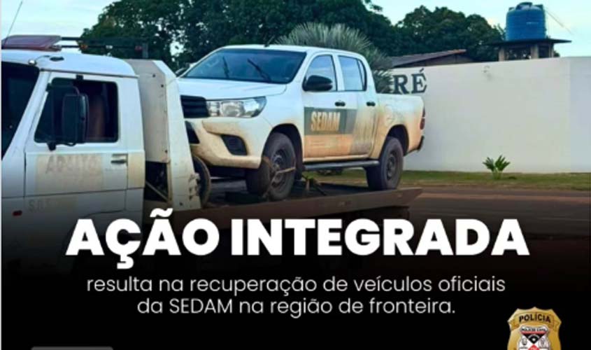 Ação integrada recupera veículos da Sedam 