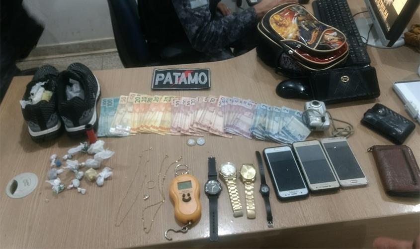 Policiais Militares com apoio do Canil desmontam mais um ponto de venda de entorpecentes em Ariquemes