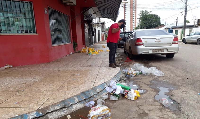 Prefeitura continua com mutirão de limpeza após passagem de blocos