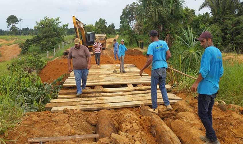   Prefeitura intensifica manutenção de pontes nas estradas rurais
