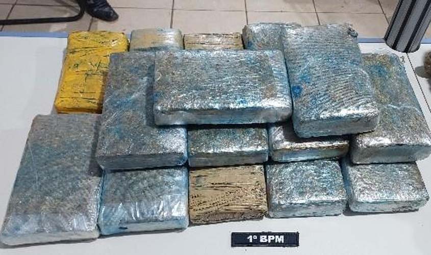 Mulher é presa com 16 kg de maconha em Porto Velho