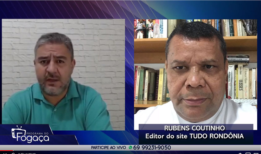 Programa do FOGAÇA: entrevista jornalista Rubens Coutinho 