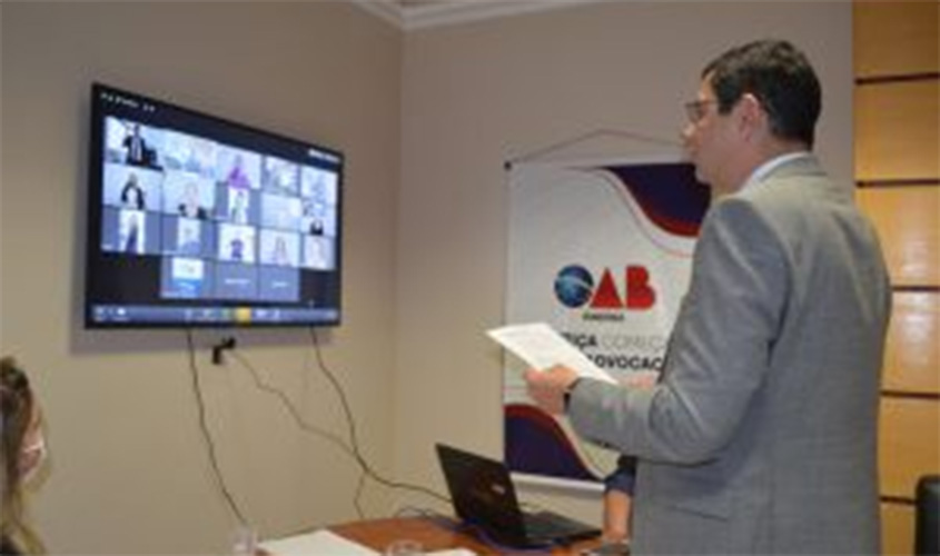 OAB realiza primeira entrega de credenciais a novos advogados em solenidade telepresencial