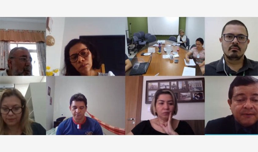 Secretários do TJRO utilizam videoconferência para alinhar ações em resposta à Covid-19