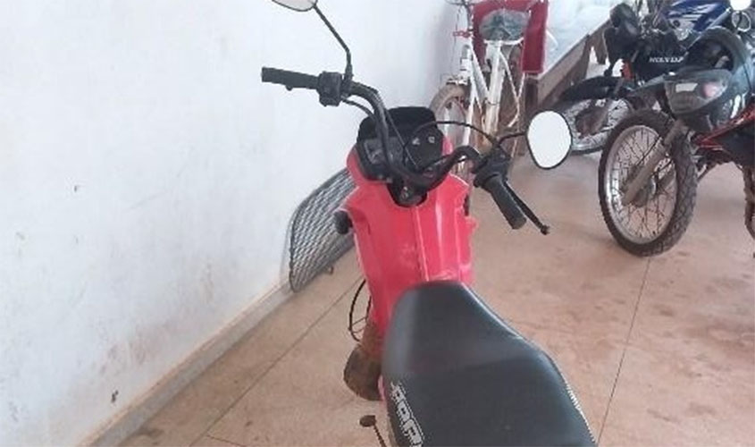 Em Cujubim PM recupera motoneta e prende suspeito