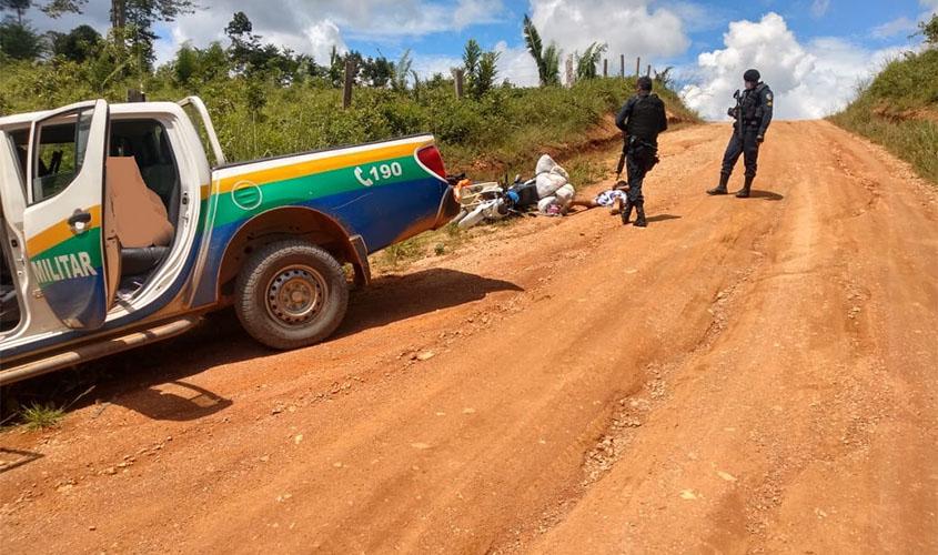 PM detém casal e recupera motocicleta em Monte Negro