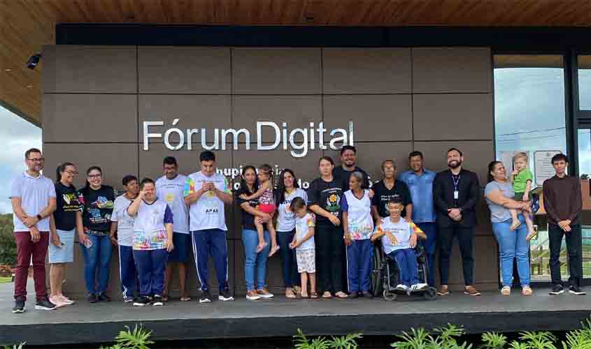 Fórum Digital de Chupinguaia recebe visita de membros da APAE