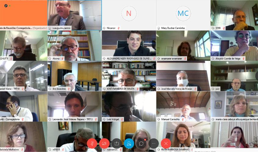 CORONAVÍRUS - TST: Corregedor-geral da JT reforça retomada da atividade jurisdicional  em reunião com TRTs