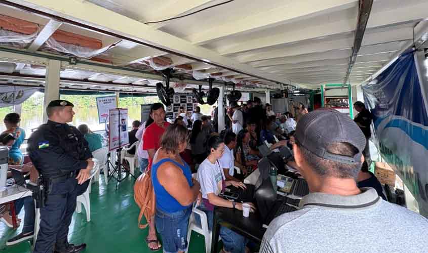 Serviços do Rondônia Cidadã são ofertados em 11 comunidades ribeirinhas na Operação Justiça Rápida Itinerante do Judiciário
