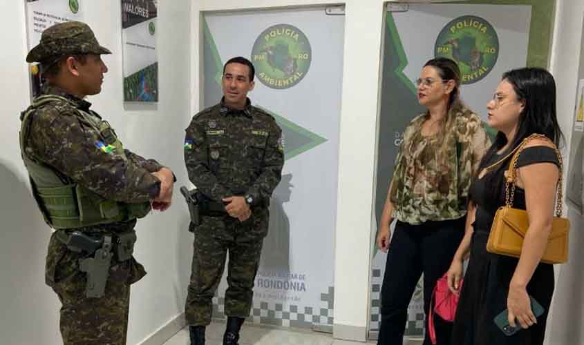 Ministério Público fortalece parceria com a Polícia Ambiental em visita institucional
