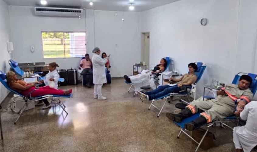 Ação itinerante reforça hemorrede com coleta de sangue