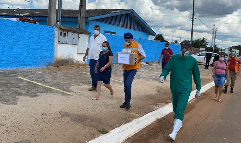 Testes rápidos e medicamentos reforçam força-tarefa do governo do Estado em São Miguel do Guaporé