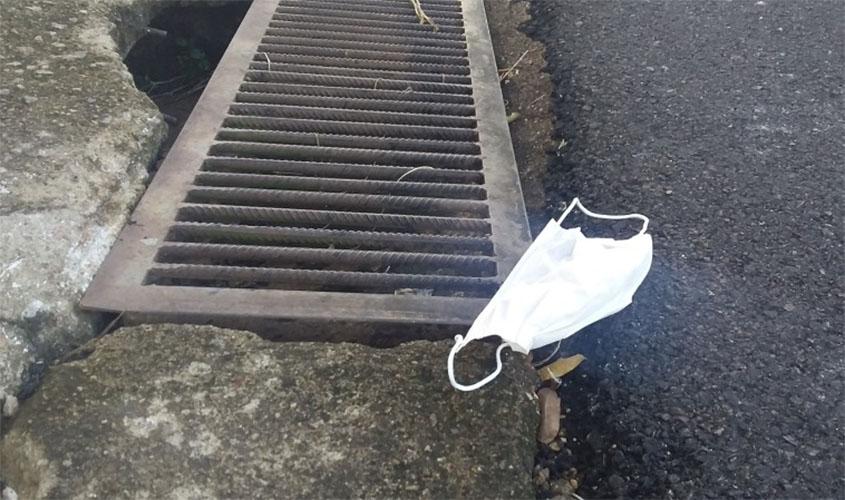 Sema alerta para o descarte adequado de materiais de proteção