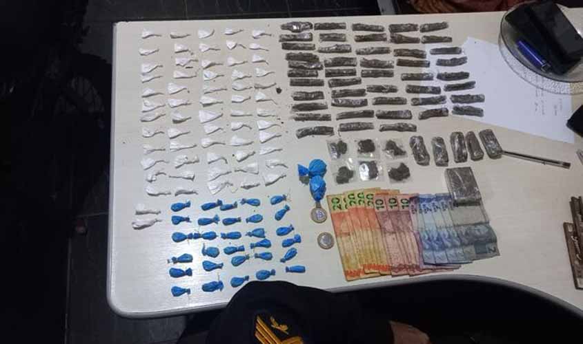 Vista Alegre: Polícia Militar prende casal com grande quantidade de drogas