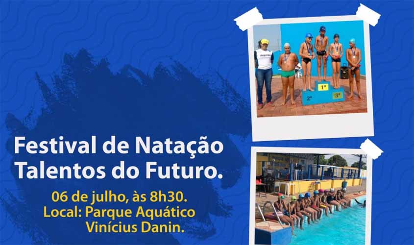 Festival de natação acontece neste sábado, 6/7