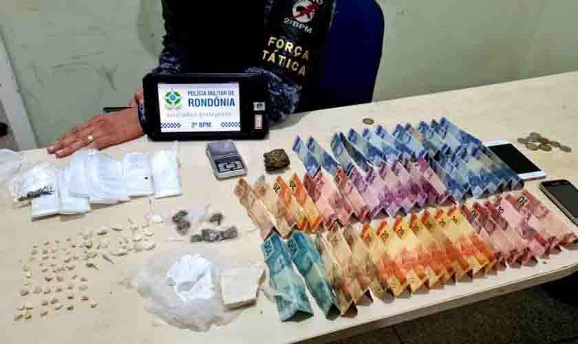 PM fecha Matriz e Filial de boca de fumo em Ji-Paraná e apreende adolescentes com drogas