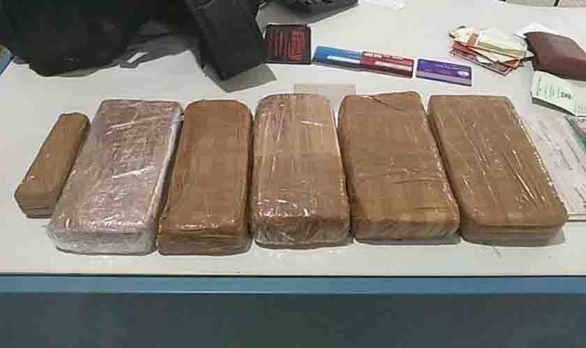 PM flagra morador do Mato Grosso com mais de 5kg de entorpecente