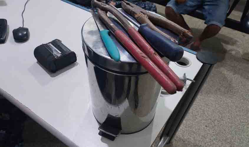 PM prende suspeito por furto em residência