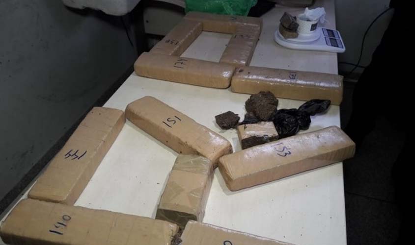 Em Ji-Paraná, Polícia Militar apreende aproximadamente 10 quilos de maconha